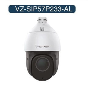 دوربین اسپید دام ویزیترون مدل VZ-SIP57P233-AL زوم ۳۳ برابر، ضد نور 140dB و دید در شب ۲۰۰ متر