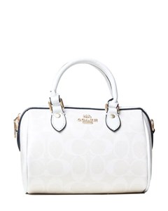 کیف دستی و دوشی زنانه مستر کوالیتی فول پک صندوقی کوچ Coach مدل 185 سفید
