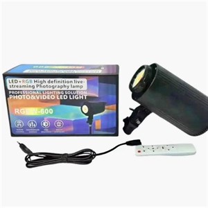 ویدیو لایت RGB W600 نور ثابت عکاسی و فیلمبرداری فول کالر LED ریموت دا