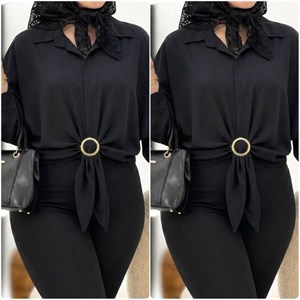 شومیز پایین گره مجلسی رزا الیزه درجه یک کد 15292 الیشکا
