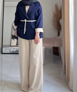 کت و شلوار تندیس لنین نچرال با کیفیت 🌈💞🛍۱۵۵۴۳ نفیس