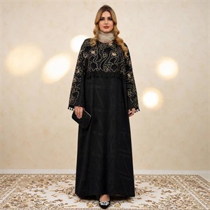 عبایی شنلدار خرم سلطان با کیفیت عالی در دو طرح کد18232 چیچک