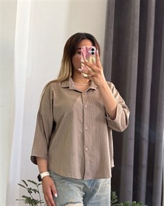 شومیز مانتویی باکسی شنل 🎀🛍💯۴۹۳ شانی