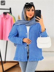 شومیز مانتویی ملوریا با کیفیت عالی کد 9925 شایسته