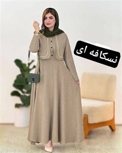 ست کت و سارافون تبسم شانتون اعلا در رنگ بندی کد 5610 سیمو