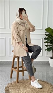 شومیز جیب صلیبی زیبا با کیفیت در رنگ بندی کد 100564 ارغوان