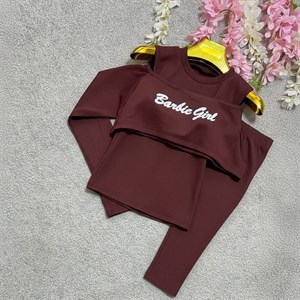 دوتیکه barble gril زیبا وشیک تک رنگ آلبالویی زیبا 🌈 🌈 کد ۵۷۰۰ راشین