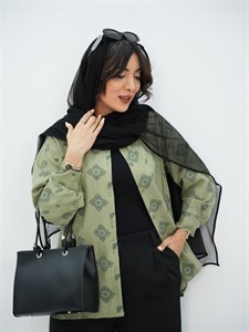 مانتو بغل بندی لرد رنگ بندی زیبا و شیک 🥰❤️کد 13657 ترمه