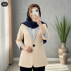 کت مزونی تیارا یه کار شیک و پر فروش تک رنگ ❤️🥰کد 359 آدراپانا
