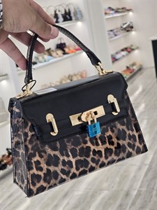 کیف هرمس پلنگی 🥰🛍💞🌈شیک و مجلسی ویدا