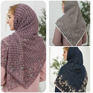 روسری جوانه برشکا سافت پلیسه  زیبا و شیک در رنگبندی زیبا 🤩🤩کد۷۱۸۵ ستشو