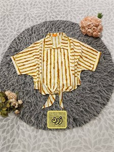 شومیز گره ای ینزی با قیمت باور نکردنی به دلیل تک رنگ شدن کد 7877 دلتا