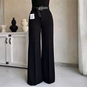 شلوار بگ مازراتی درجه یک تنخور عالی شیک رنگ مشکی 💖😍💖کد۱۰۰۰۸ فاروین