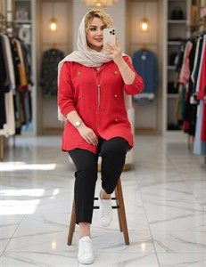 شومیز گل رز تک رنگ زیبا کد 7269 کلار