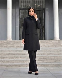 ست مانتو و شلوار اداری مرجان سوپر مازراتی اعلا در رنگ بندی کد 10397 آمیگ