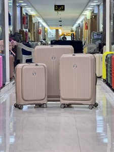 چمدان فایبرگلاس برند ویراژ رنگ رزگلد مدل V 2226