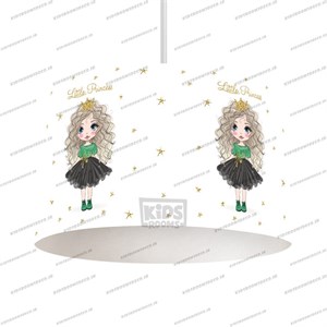 لوستر اتاق کودک طرح لیتل پرنسس لباس سبز کد L-Girl-107