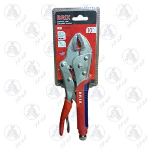 انبر قفلی 10 اینچی دسته پلاستیکی BRIX کد BX45B10