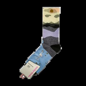 جوراب ساق بلند فانتزی طرح طبیعت برند lucky socks