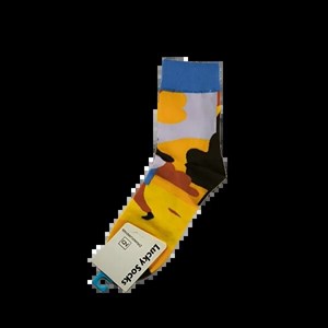 جوراب فانتزی نیم ساق طرح طبیعت lucky socks