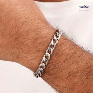 دستبند استیل 304 کارتیر سفید کد ۰۲۴۱
