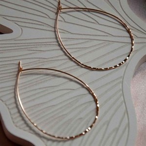 گوشواره اشکی بزرگ قفل دار