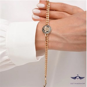 دستبند زنجیری ورساچه طلایی YSX کد ۰۰۶۱