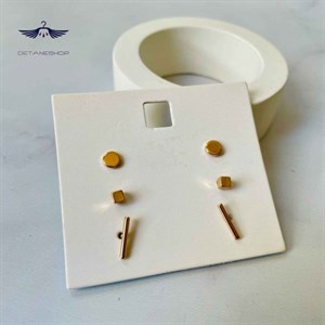 پک سه عددی گوشواره میخی طلایی