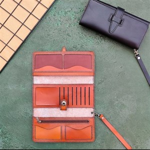 کیف پول کتی چرم کیف پول کتی چرم گاوی