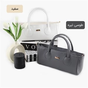 کیف زنانه دستی جدید شیک رنگ طوسی تیره
