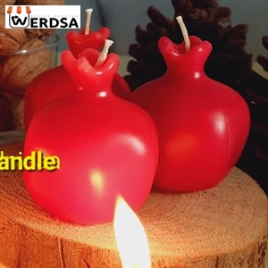 شمع انار درخشش قرمز شب یلدای شما