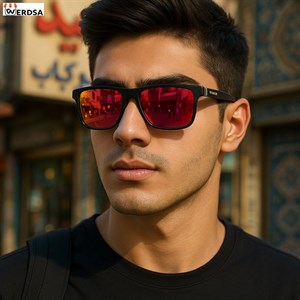 عینک آفتابی مردانه لنز صورتی قرمز براق VONZIPPER کد 1544B