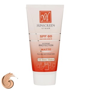 کرم ضدآفتاب رنگی مای مدل SPF60، مناسب پوست‌های چرب و مختلط، حجم 50 میلی‌لیتر