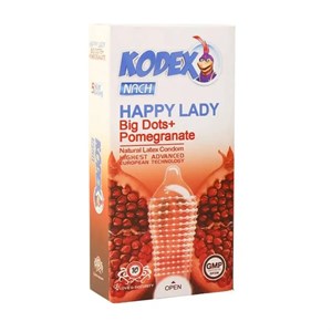 کاندوم خاردار ناچ کدکس مدل Happy LADY بسته 10 عددی