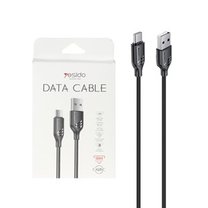 کابل شارژ Yesido Type-C مدل CA126C 18W - مشکی (گارانتی 18 ماه تعویض نیکان همراه)