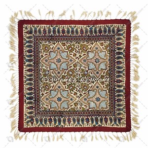 رومیزی قلمکار مربع (طول وعرض :50در50 سانتی متر)