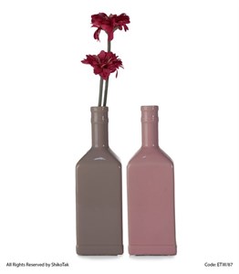 گلدان سرامیکی طرح بطری ساده سفالند