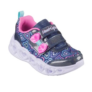 کفش چراغ‌دار خردسال دخترانه اسکچرز مدل 303258N NVMT Heart Lights - Boogie Land