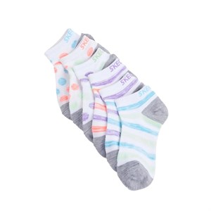 جوراب مچی دخترانه اسکچرز مدل S109988B 110 بسته 6 جفتی