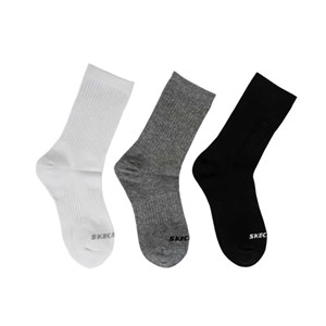 جوراب ساق دار بچه‌گانه اسکچرز مدل S601102B 107 بسته 3 جفتی