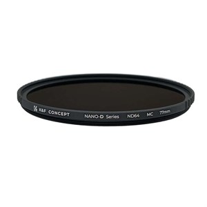 فیلتر لنز کی اند اف مدل 77MM- (ND64 MC NANO-D  CLINING CLOTH FILTER CASE) KIT