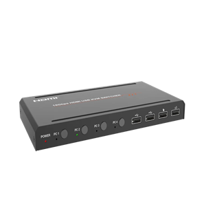 سوئیچ کی وی ام 4X1 پورت HDMI 2.0b فرانت کنترل تصویر
