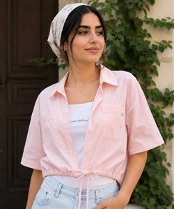 شومیز دو تیکه زنانه پری مدل گره‌ای