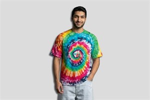 تیشرت تای دای ( شیبوری ) اسپیرال رنگین کمانی