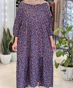پیراهن بلند ساحلی گل گلی