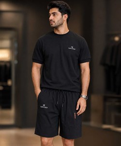 ست تیشرت وشلوارک گلکسی مردانه مدل Balenciaga