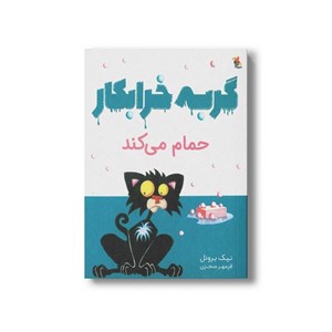 کتاب گربه خرابکار حمام می کند اثر نیک بروئل ترجمه فرمهر منجزی نشر میچکا