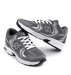 کفش مردانه اسپرت چرم مصنوعی طوسی New Balance مدل 50716