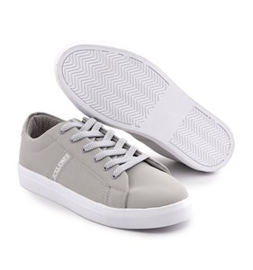 کفش مردانه روزمره چرم مصنوعی طوسی سفید Jack & Jones مدل 50738