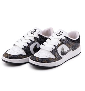 کفش مردانه روزمره چرم مصنوعی سفید قهوه ای Nike مدل 50740